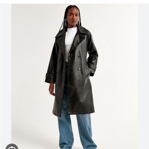 Abercrombie Leather Trench